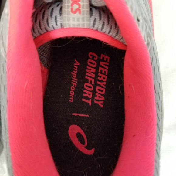 ASICS Gel Contend 6 AmpliFoam Lace Up Running Shoe Gray Pink Size 8 ~ 4400 - Picture 9 of 11